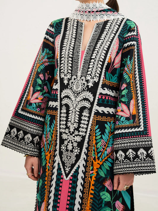 Annaya by Mahnur | Embroidered Lawn Unstitched 3-Piece Suit A-020