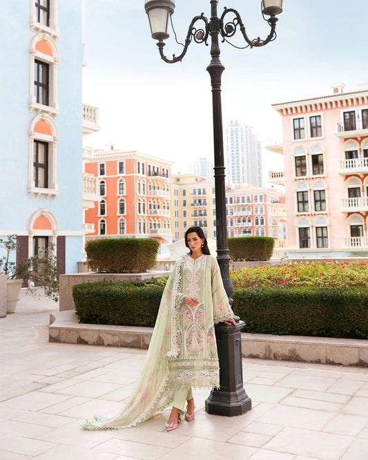 MARIA B LUXURY 3 Piece Embroidered Lawn Suit (Unstitched)