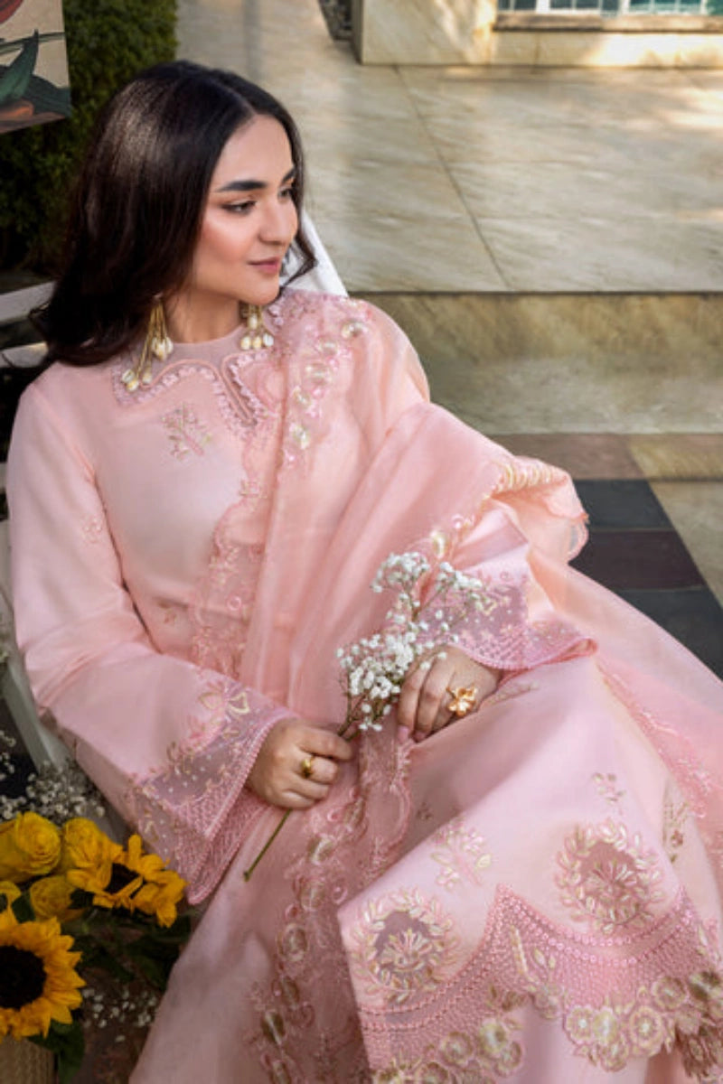 Rangrasiya Eshal | Dyed Lawn Embroidered Ready-to-Wear Suit