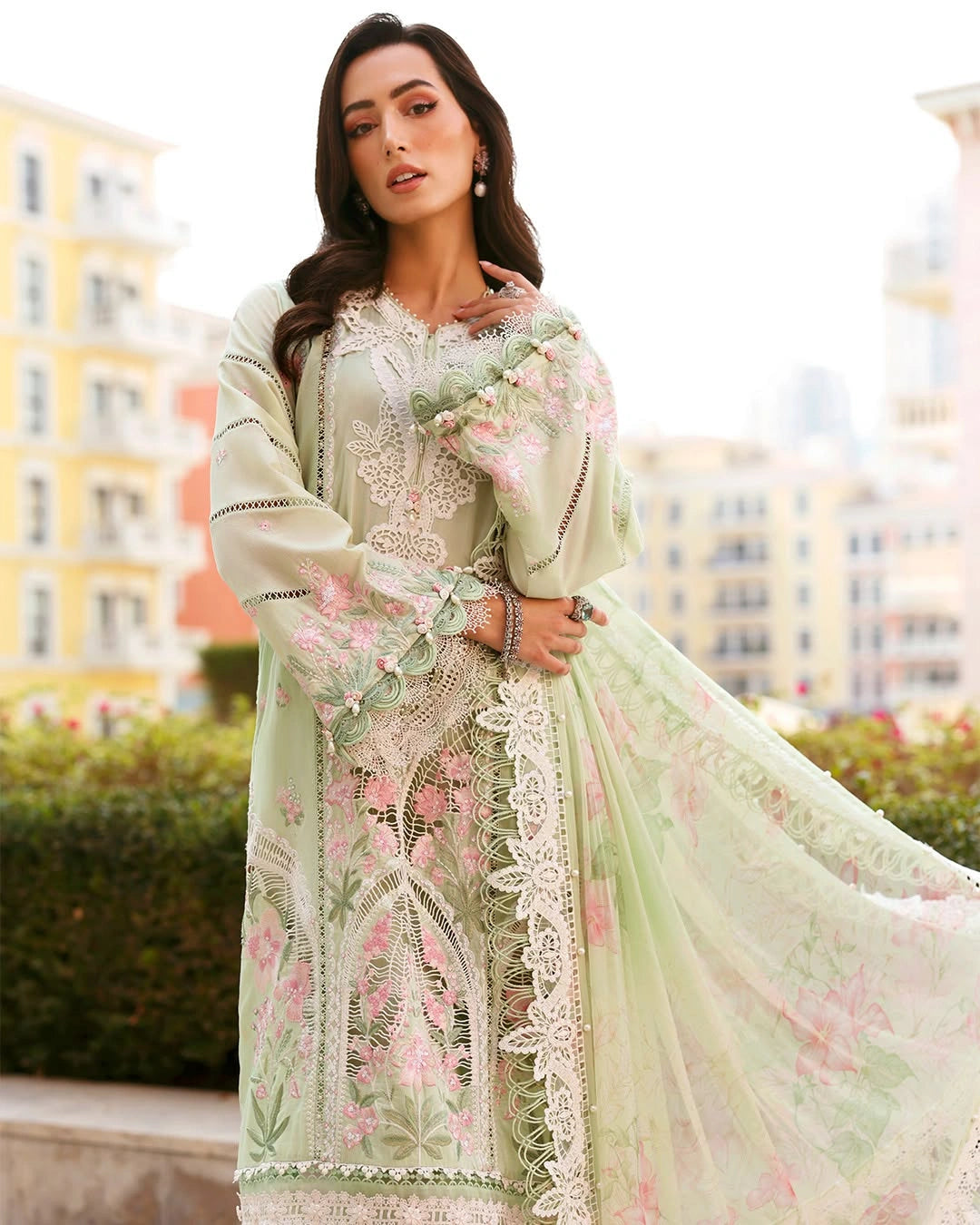 MARIA B LUXURY 3 Piece Embroidered Lawn Suit (Unstitched)