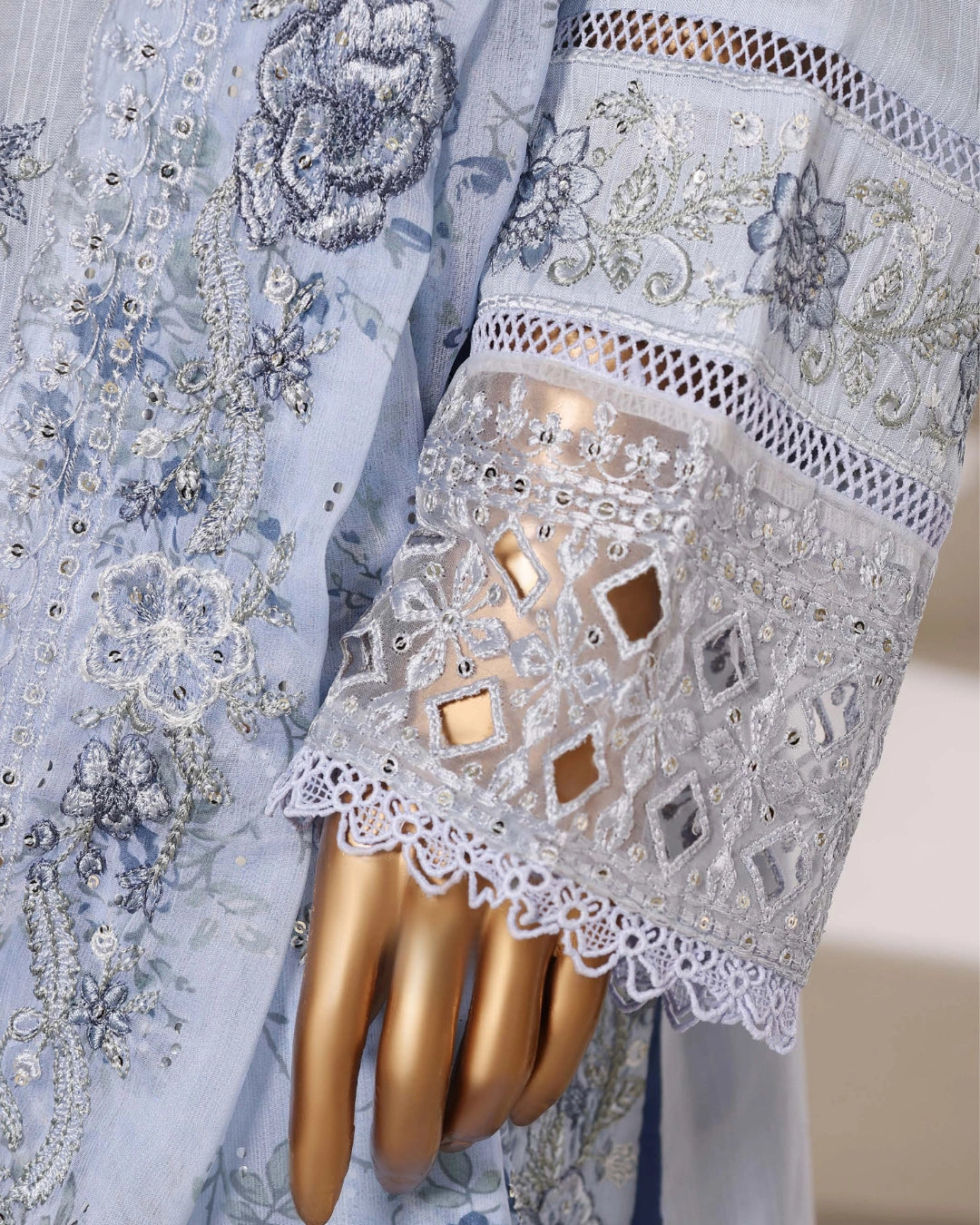 Sadabahar Luxury Embroidered Lawn Stitched 3-Piece Suit | Festive Collection