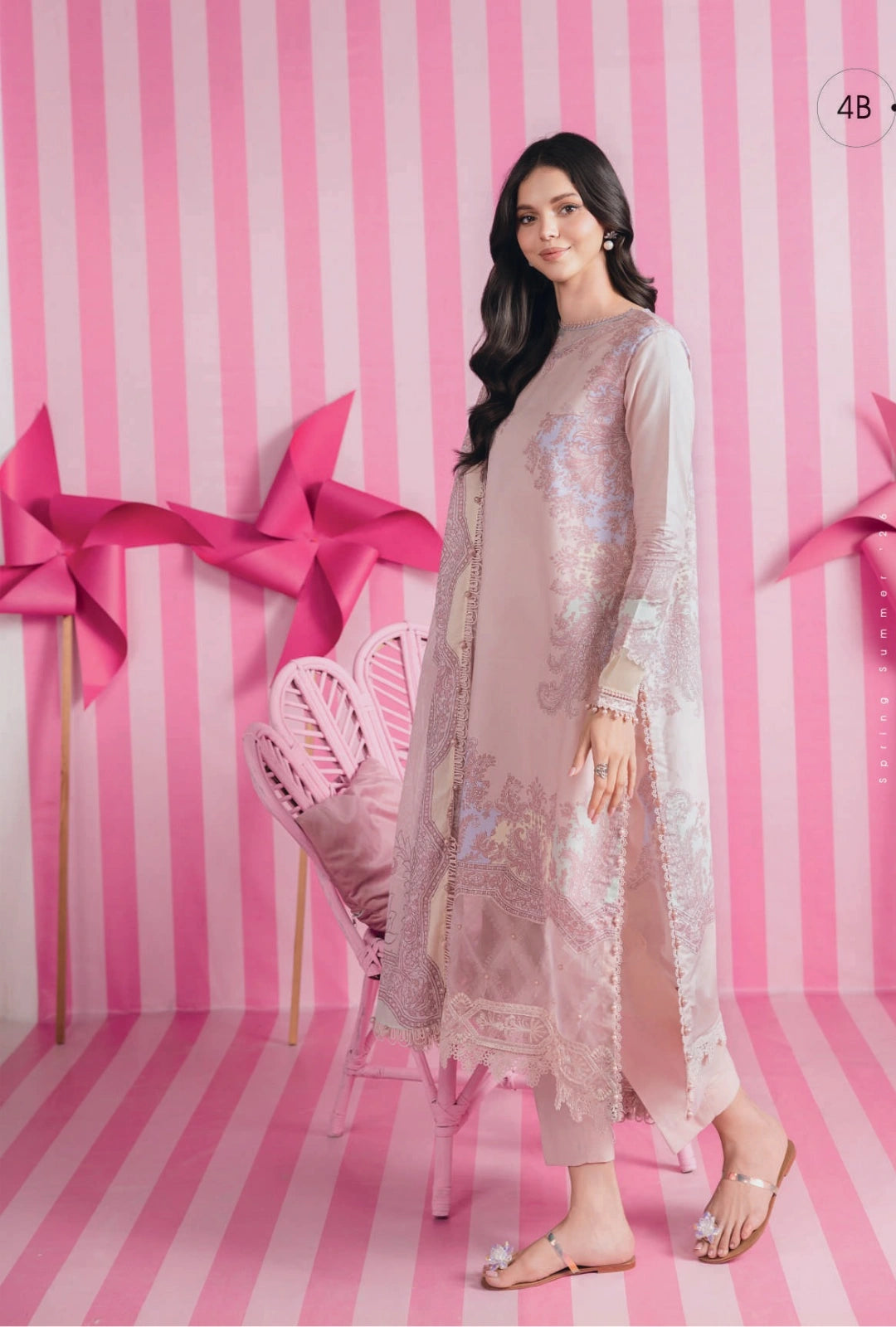 MariaB MBasics Printed & Embroidered Lawn Unstitched 3 Piece Suit (unstitched)