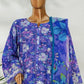 Amna Khadija Ismet Chikankari Embroidered Bana Dora Lawn Stitched 3 Piece Suit - AKC-05 | Blue | Summer Collection