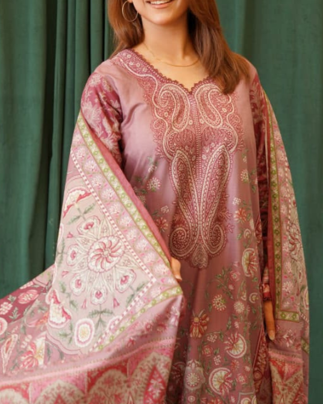 Hayat Luxury Printed 3 Piece Stitched Suit