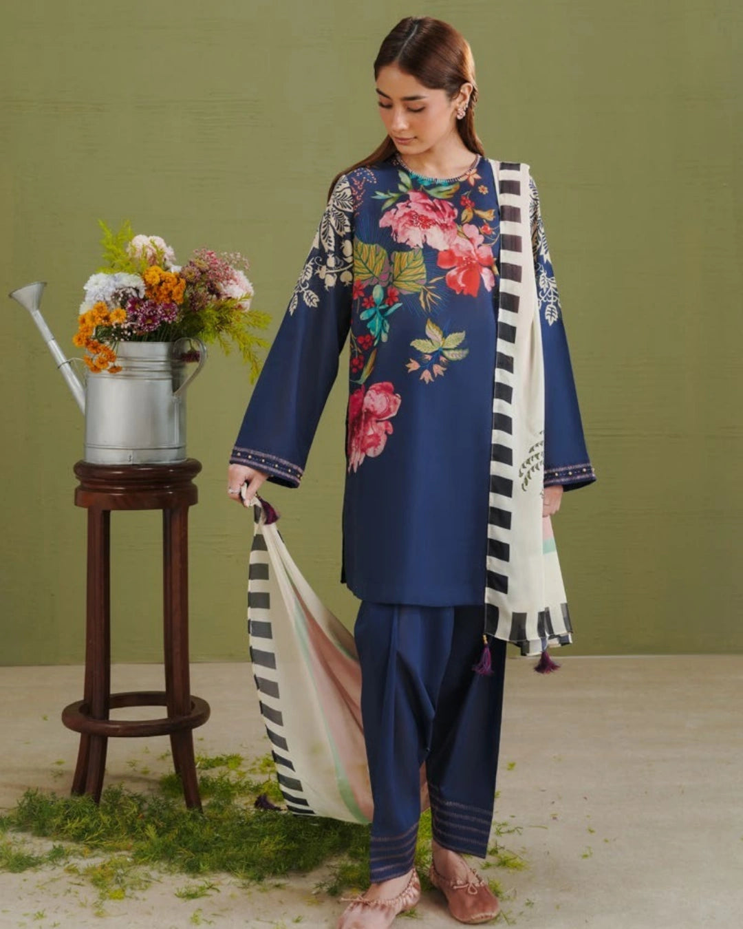 COCO Prints | 3-Piece Digital Printed Lawn Suit | (Unstitched) VERA-3B
