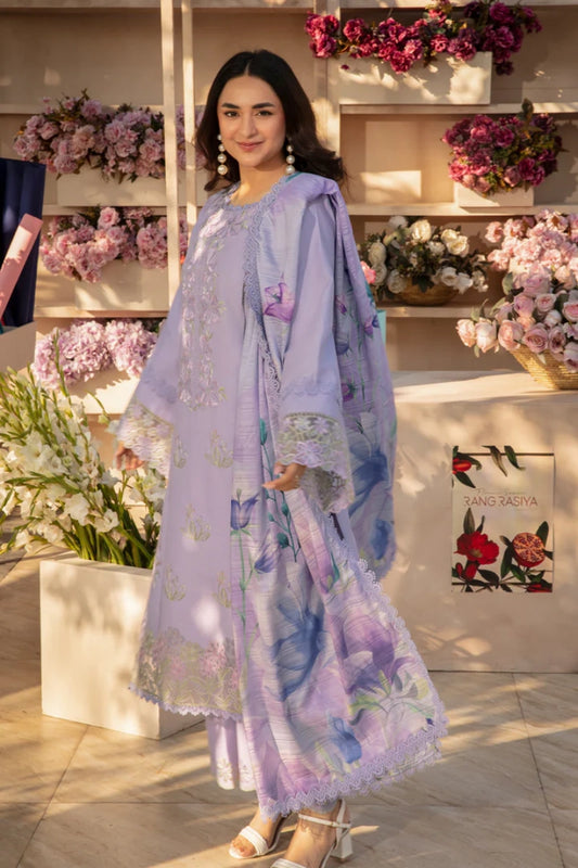 Rangrasiya Haneen | Dyed Lawn Embroidered Ready-to-Wear Suit