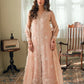 Azure Ensembles '26 - Premium 3 Piece Unstitched Suit (Cosmic Blush)