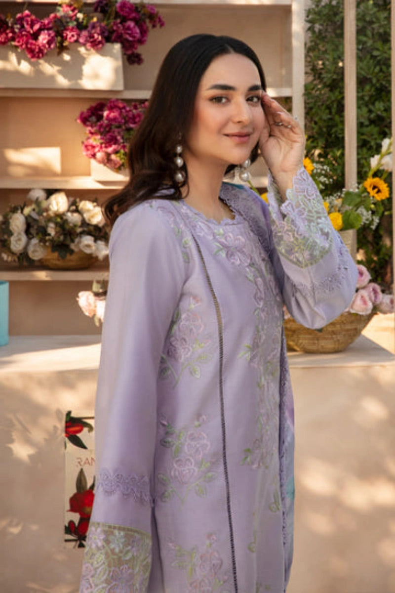 Rangrasiya Haneen | Dyed Lawn Embroidered Ready-to-Wear Suit