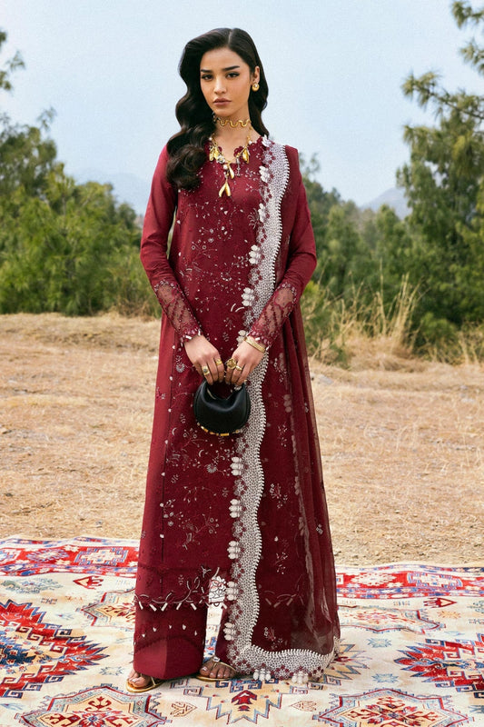 Qalamkar Qlinekari Inlays – Chikankari Embroidered Lawn Ready to Wear (DC #06)