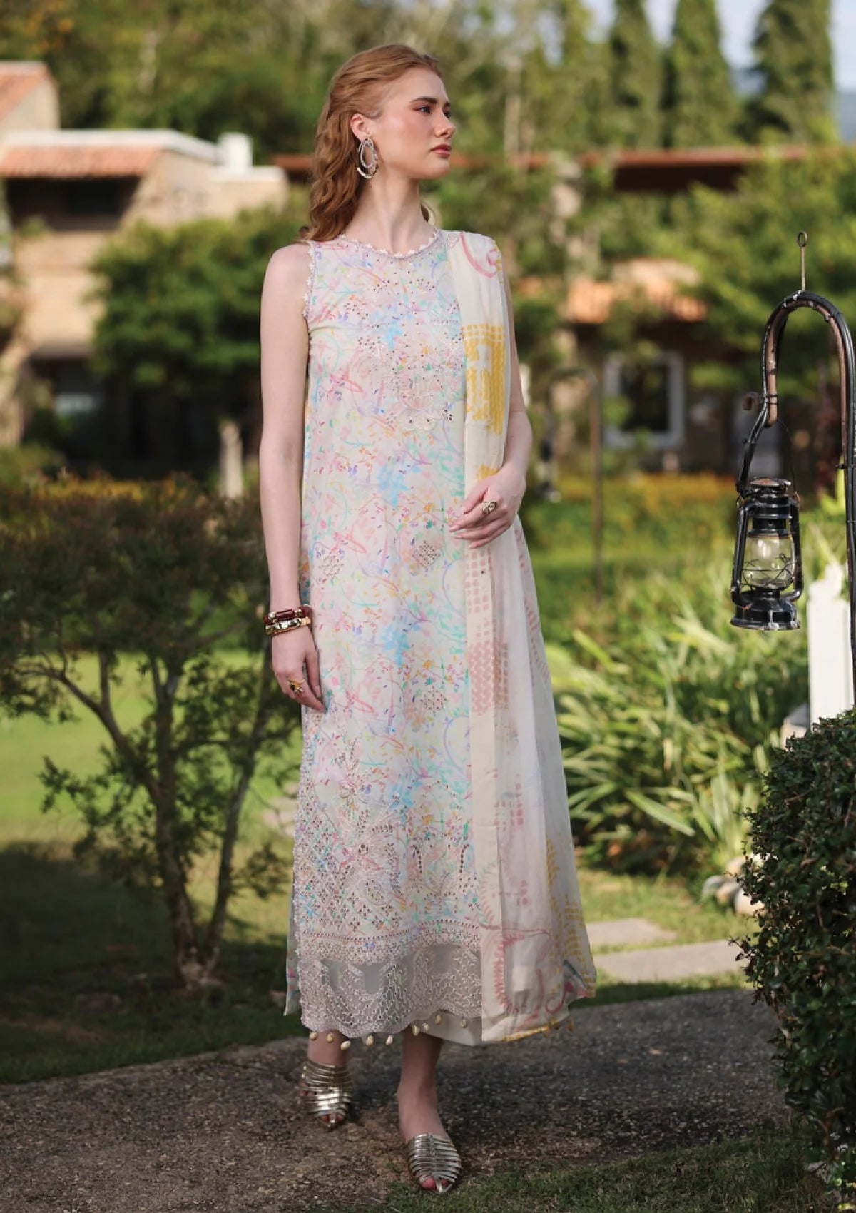 PrintKaari By Raaya Embroidered 3 Piece Stitched Suit (Marvelle)
