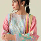 Roheenaz Rosette 3-Piece stitched Lawn Suit (Golden Hour)
