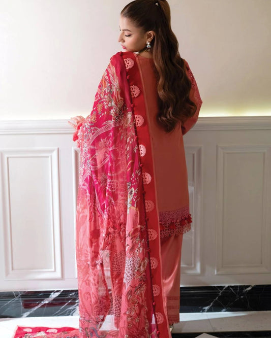 Jade Ombre Starlet Luxury Lawn – Chikankari Embroidered Unstitched 3-Piece Suit | 20826