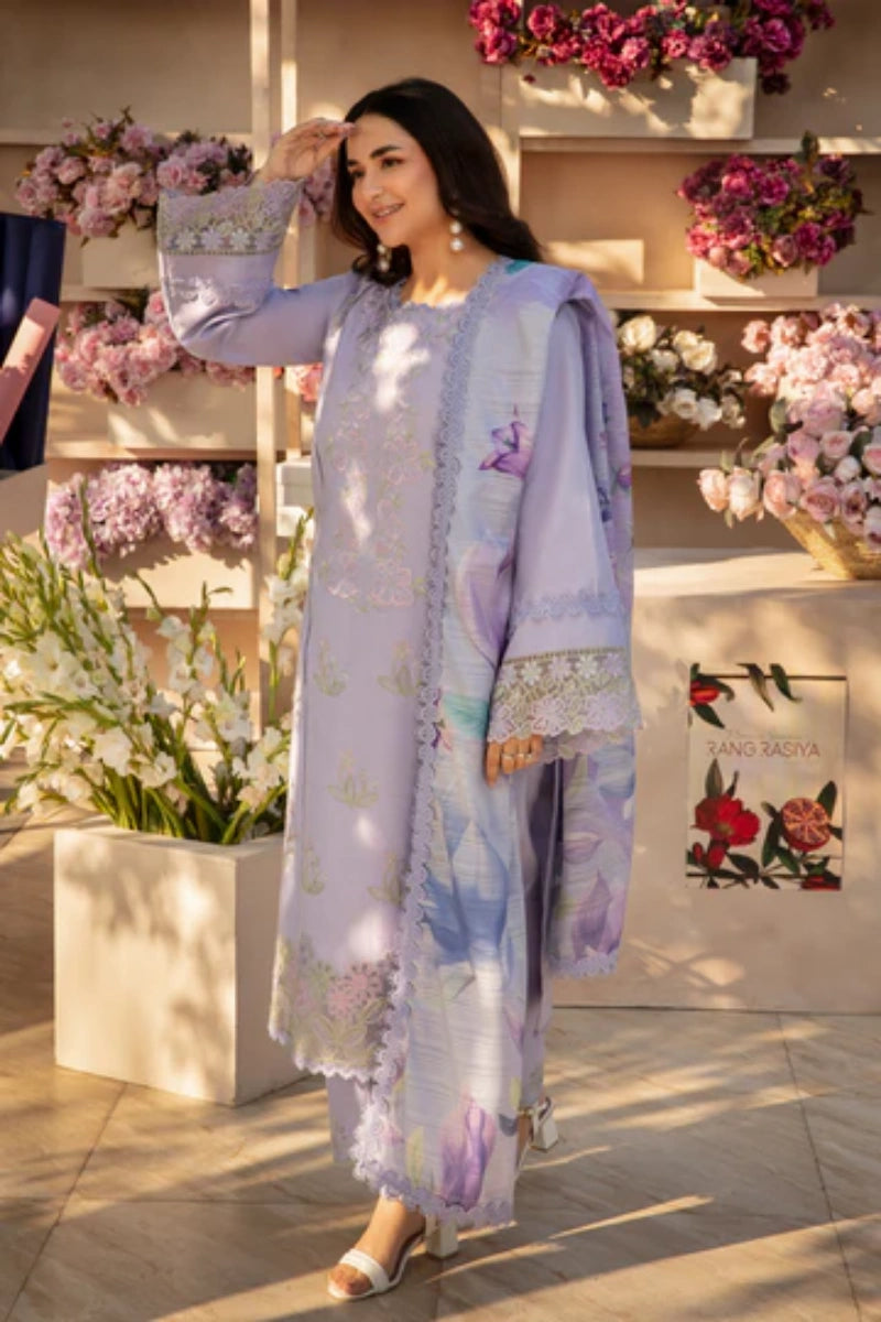 Rangrasiya Haneen | Dyed Lawn Embroidered Ready-to-Wear Suit