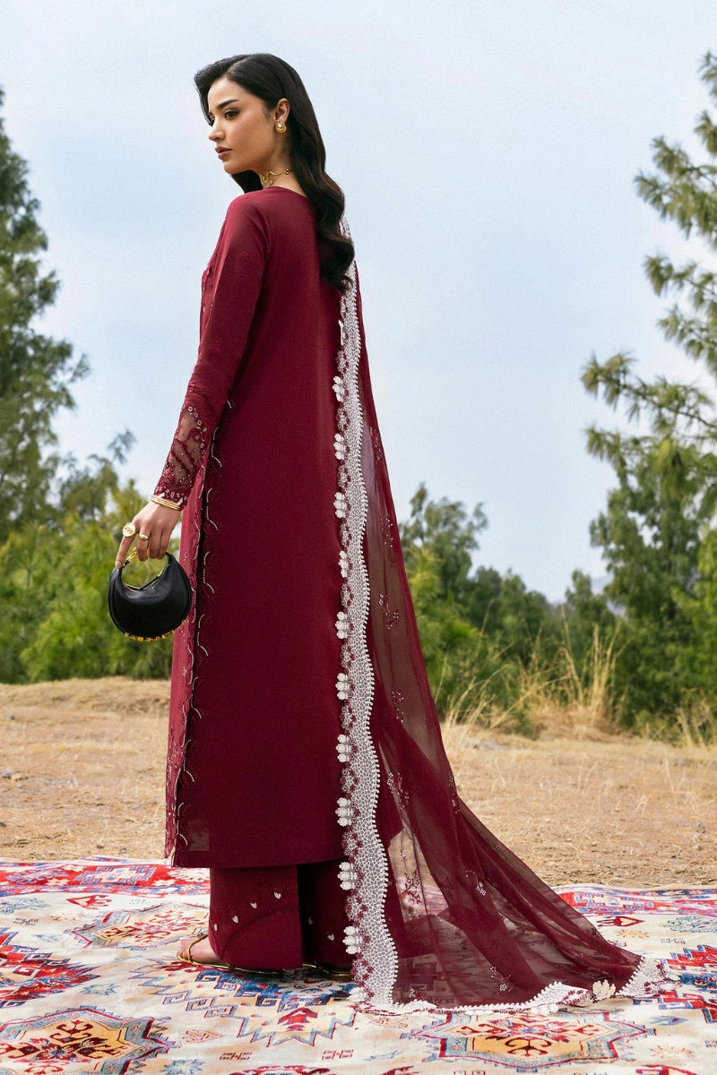 Qalamkar Qlinekari Inlays – Chikankari Embroidered Lawn Ready to Wear (DC #06)