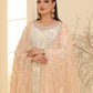 Tawakkal Embroidered Bamber Chiffon Suit With La Bella Viscose Jacquard Trouser D-006