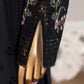 HZ Muse-Embroidered 3 Piece Outfit Stitched Suite BLACK (CSE-3P-213)