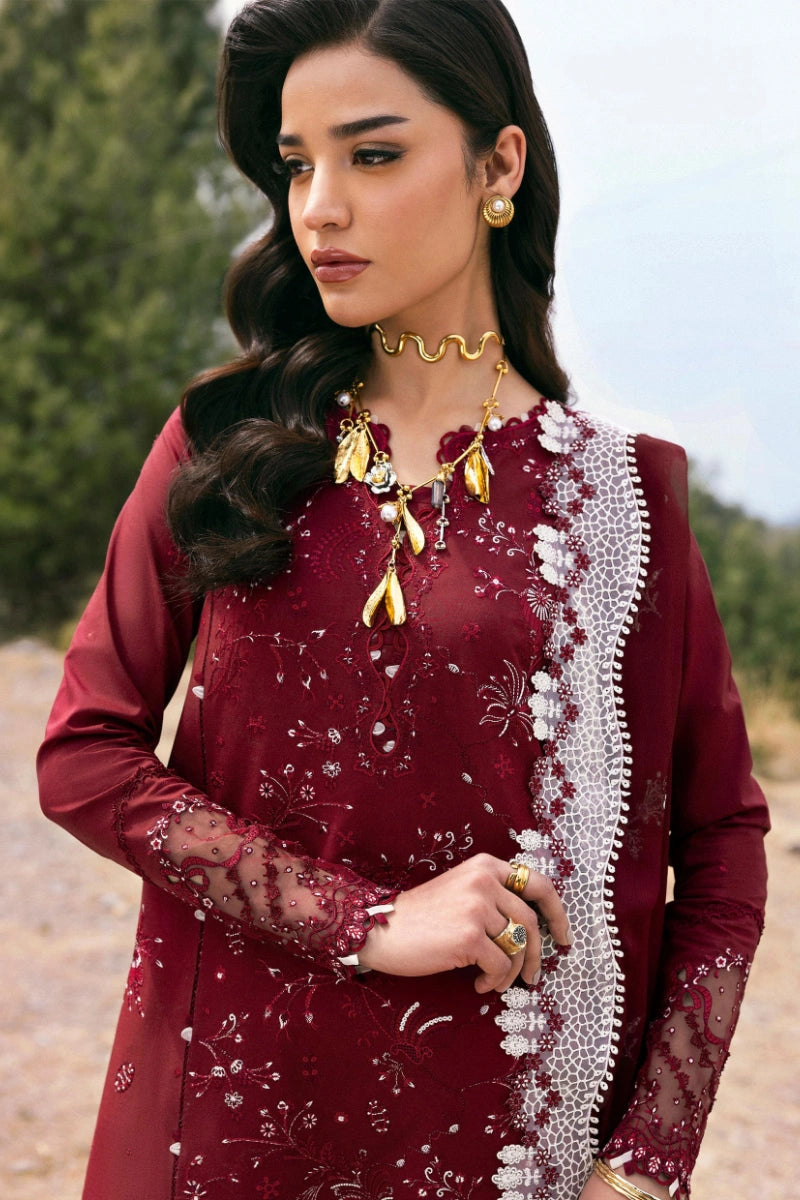 Qalamkar Qlinekari Inlays – Chikankari Embroidered Lawn Ready to Wear (DC #06)