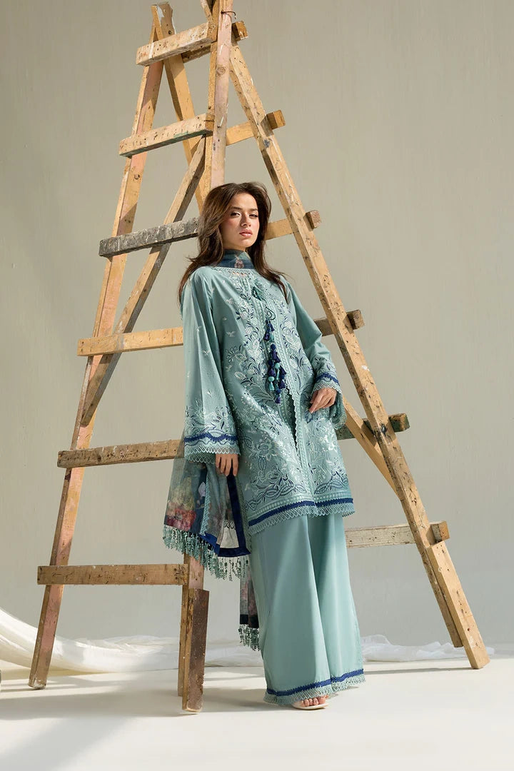 Sobia Nazir VITAL Embroidered 3 Piece Unstitched Lawn Suit (V-12B)
