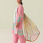 Roheenaz Rosette 3-Piece stitched Lawn Suit (Golden Hour)