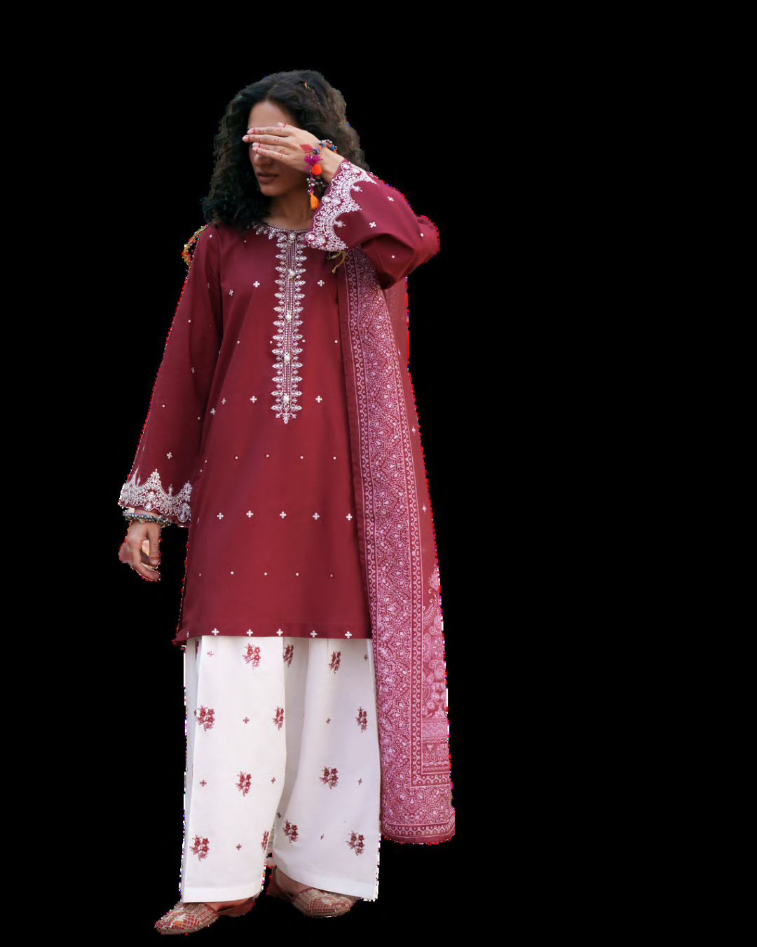Casualite - Embroidered Lawn Stitched 3 Piece Suit (PETALINE)