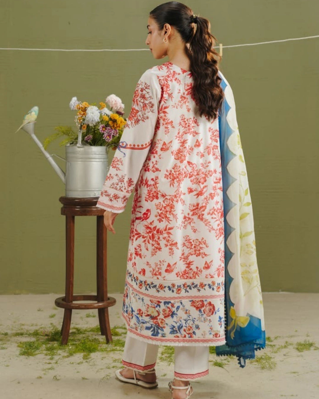 COCO Prints | 3-Piece Digital Printed Lawn Suit | (Unstitched) ELVO-4A