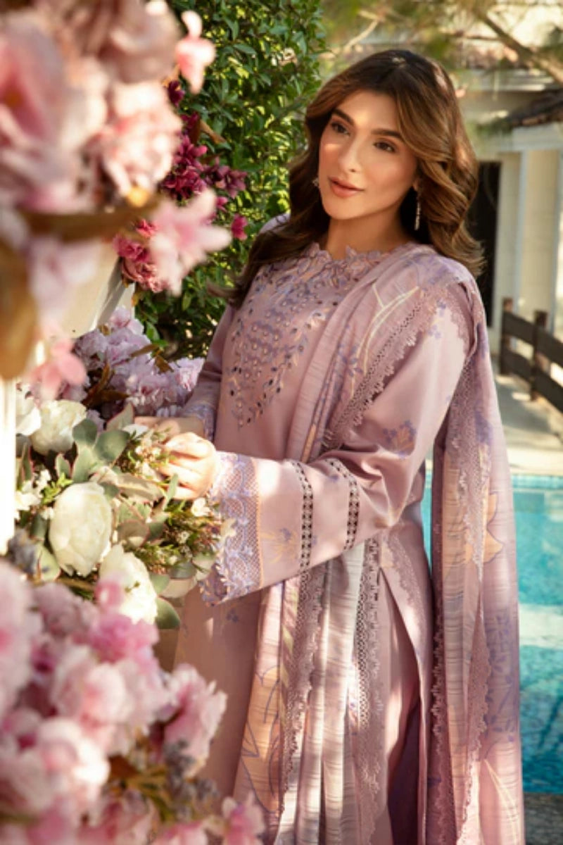 Rangrasiya Daniya | Printed Lawn Embroidered Ready-to-Wear Suit