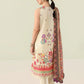 Roheenaz Rosette  Pastel Symphony 3-Piece Unstitched Lawn Suit | Printed Shirt with Embroidered Neckline & Chiffon Dupatta