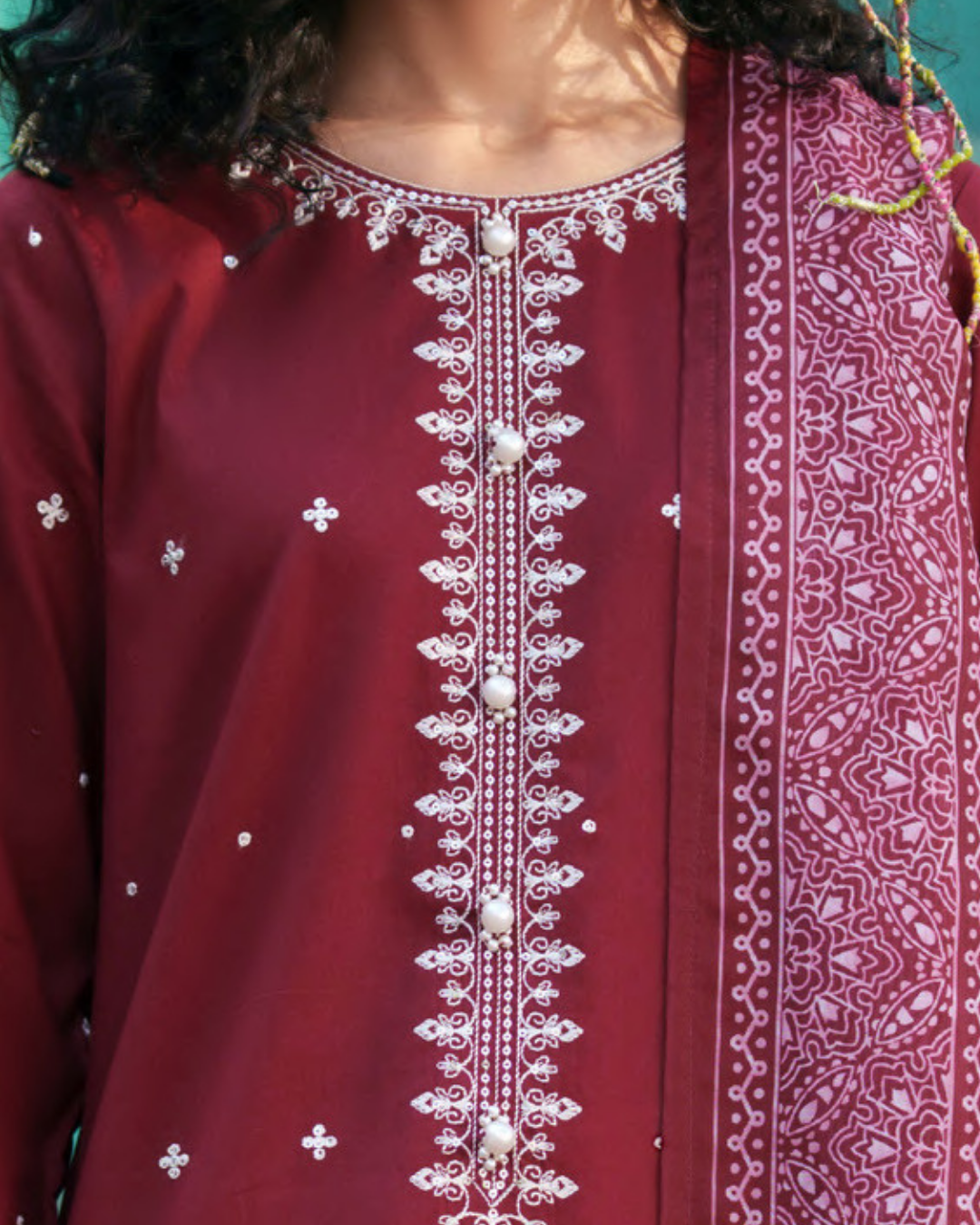 Casualite - Embroidered Lawn Stitched 3 Piece Suit (PETALINE)