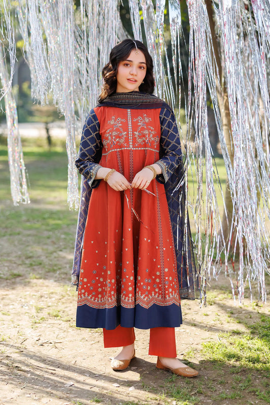 Garnet Embroidered Lawn Stitched 3 Piece Suit (Eloise) | Summer Collection 2026