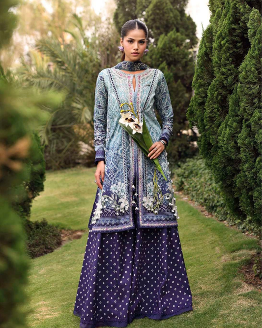 Elaf Belladore Prints Chiffon 26 Unstitched Premium 3 Piece Suit (EPA-5A)