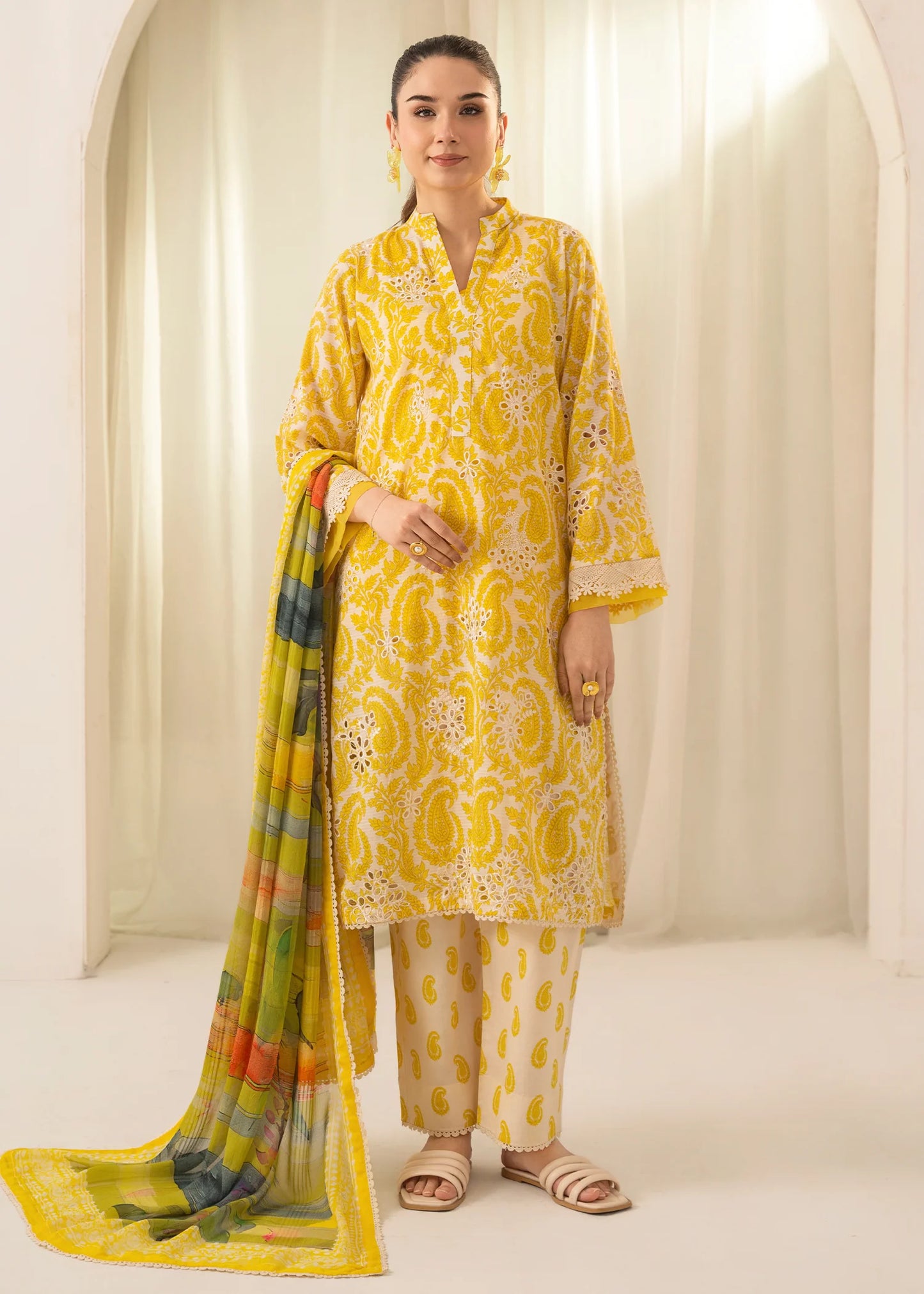 Amal Solace by Allys - Embroidered Chikankari 3 Piece Stitched Suit (DL – 05)