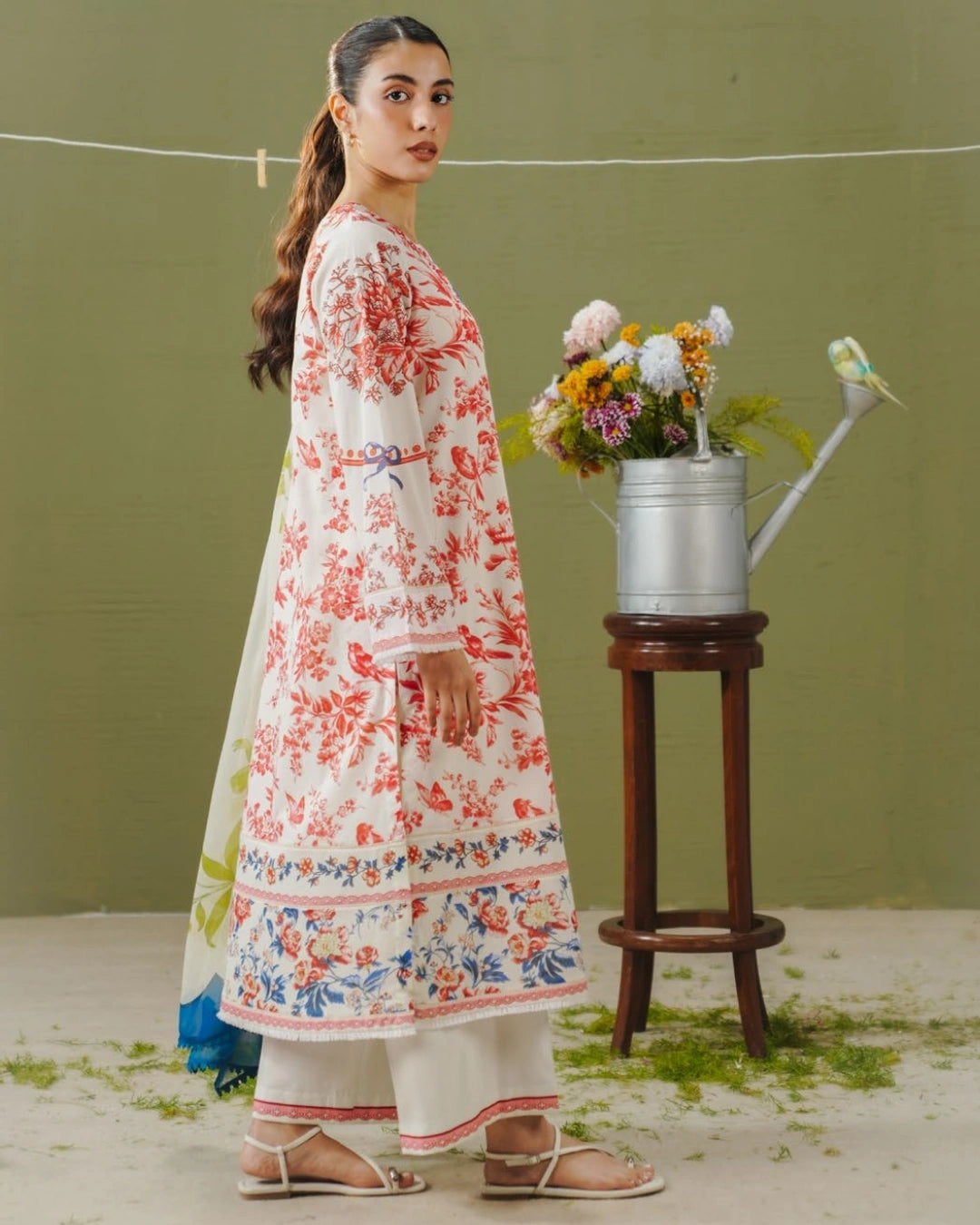 COCO Prints | 3-Piece Digital Printed Lawn Suit | (Unstitched) ELVO-4A