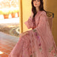 NOOR Luxury Lawn 3PC – Eid Special Handwork Schiffli Laserkari Suit (Unstitched) D3 - B - Mirelle