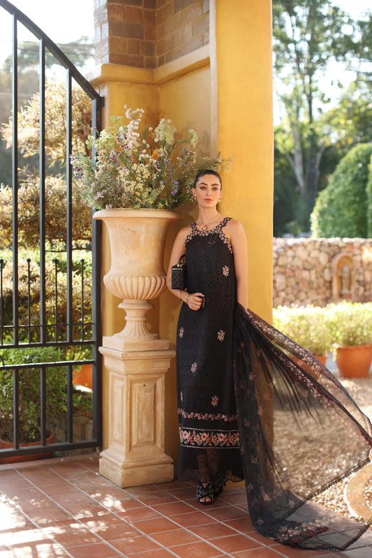 NOOR Luxury Lawn 3PC – Eid Special Handwork Schiffli Laserkari Suit (Unstitched)D5B-Lunaria