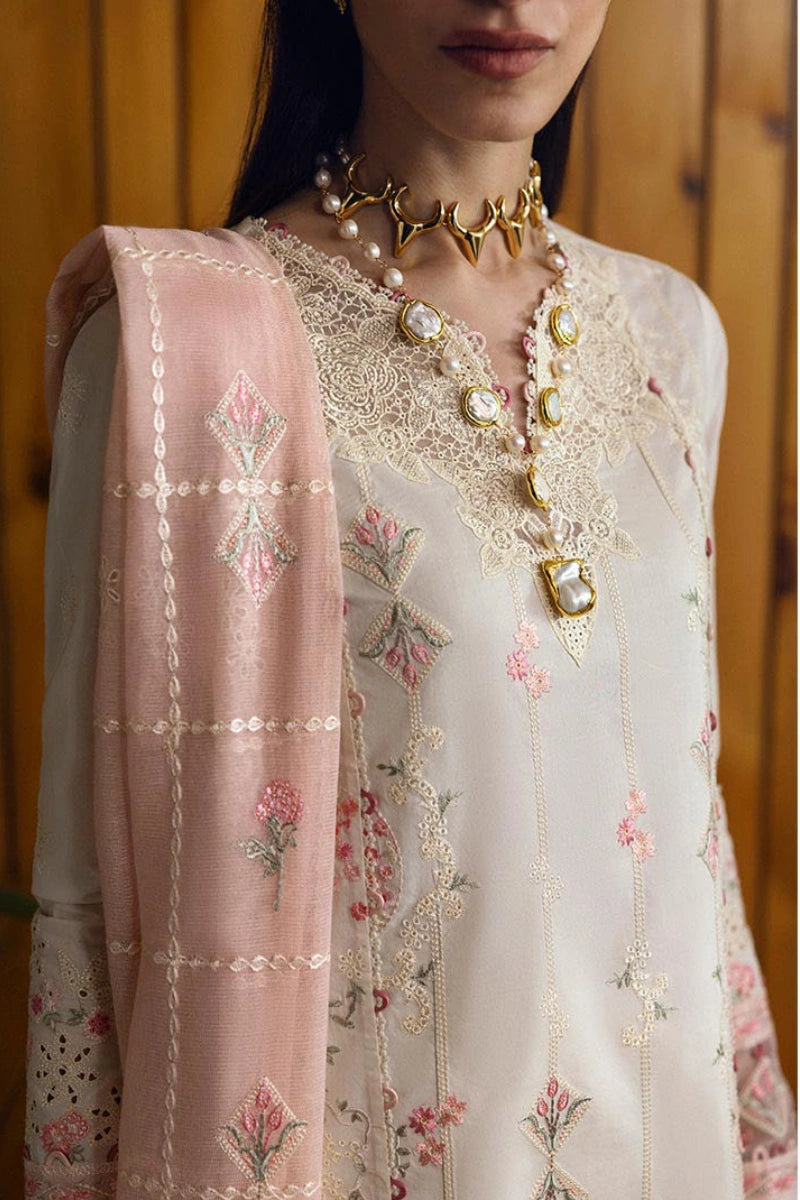 Qalamkar Qlinekari Inlays – Chikankari Embroidered Lawn Ready to Wear (DC #07)