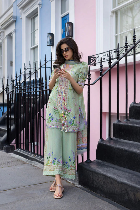 Sobia Nazir Printed Lawn 3 Piece Unstitched Suit with Chiffon Dupatta (SNP26-2A)