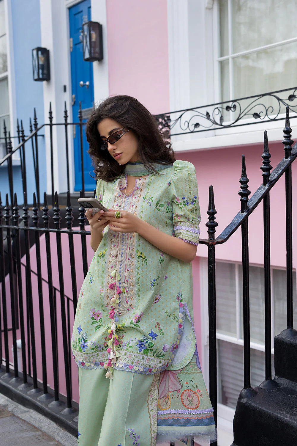 Sobia Nazir Printed Lawn 3 Piece Unstitched Suit with Chiffon Dupatta (SNP26-2A)