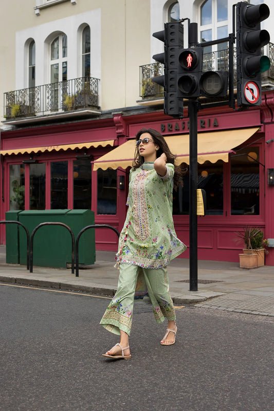 Sobia Nazir Printed Lawn 3 Piece Unstitched Suit with Chiffon Dupatta (SNP26-2A)