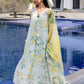 Flow By Crimson Unstitched Embroidered 3 Piece Suit Tropic Tease - D4B (Mint)