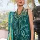 Flow By Crimson Unstitched Embroidered 3 Piece Suit Beauty in Bloom - D3B (Emerald)