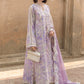 Flow By Crimson Unstitched Embroidered 3 Piece Suit A Summer Dance - D2B (Lavender)