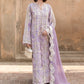 Flow By Crimson Unstitched Embroidered 3 Piece Suit A Summer Dance - D2B (Lavender)