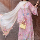 Flow By Crimson Unstitched Embroidered 3 Piece Suit Out of Many Hearts- D6A (Candy)