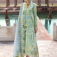 Flow By Crimson Unstitched Embroidered 3 Piece Suit Out of Many Hearts- D6B (apple Green)