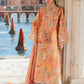 Flow By Crimson Unstitched Embroidered 3 Piece Suit A Summer Dance - D2A (Sunset)