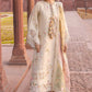 Flow By Crimson Unstitched Embroidered 3 Piece Suit Manifested Meadows - D7A (Ivory)