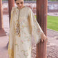 Flow By Crimson Unstitched Embroidered 3 Piece Suit Manifested Meadows - D7A (Ivory)