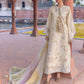 Flow By Crimson Unstitched Embroidered 3 Piece Suit Manifested Meadows - D7A (Ivory)