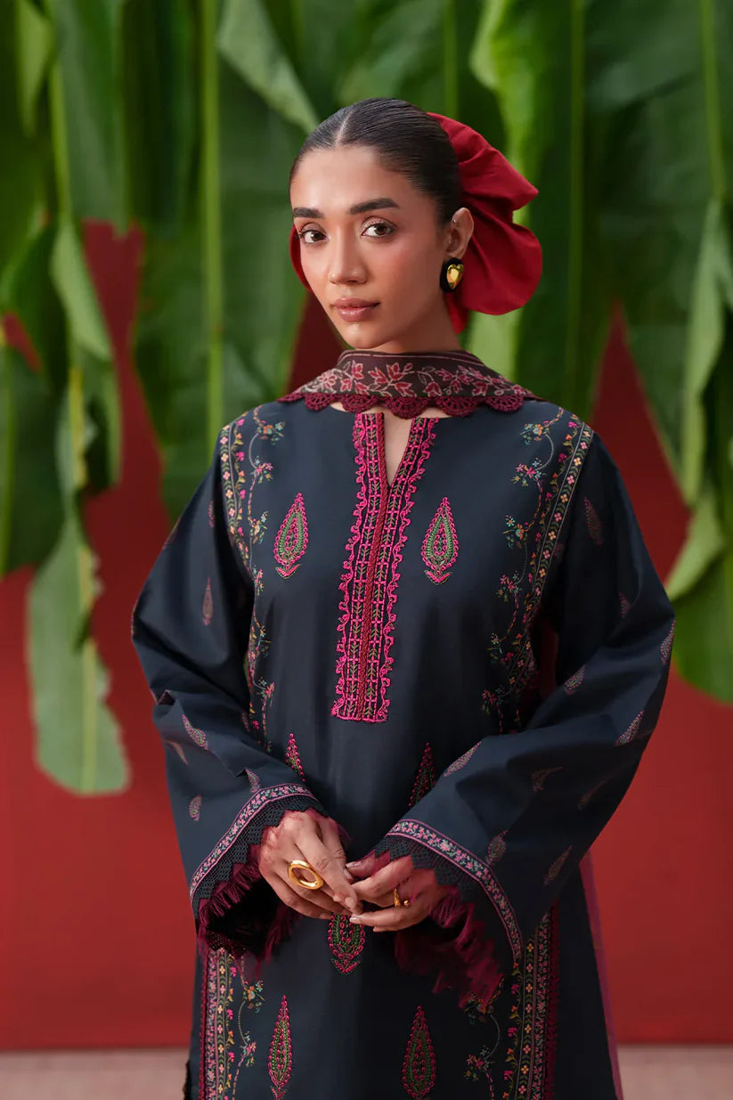 Laanem by Saira Rizwan stitched Embroidered Lawn 3 Piece Suit (AZAI-A)