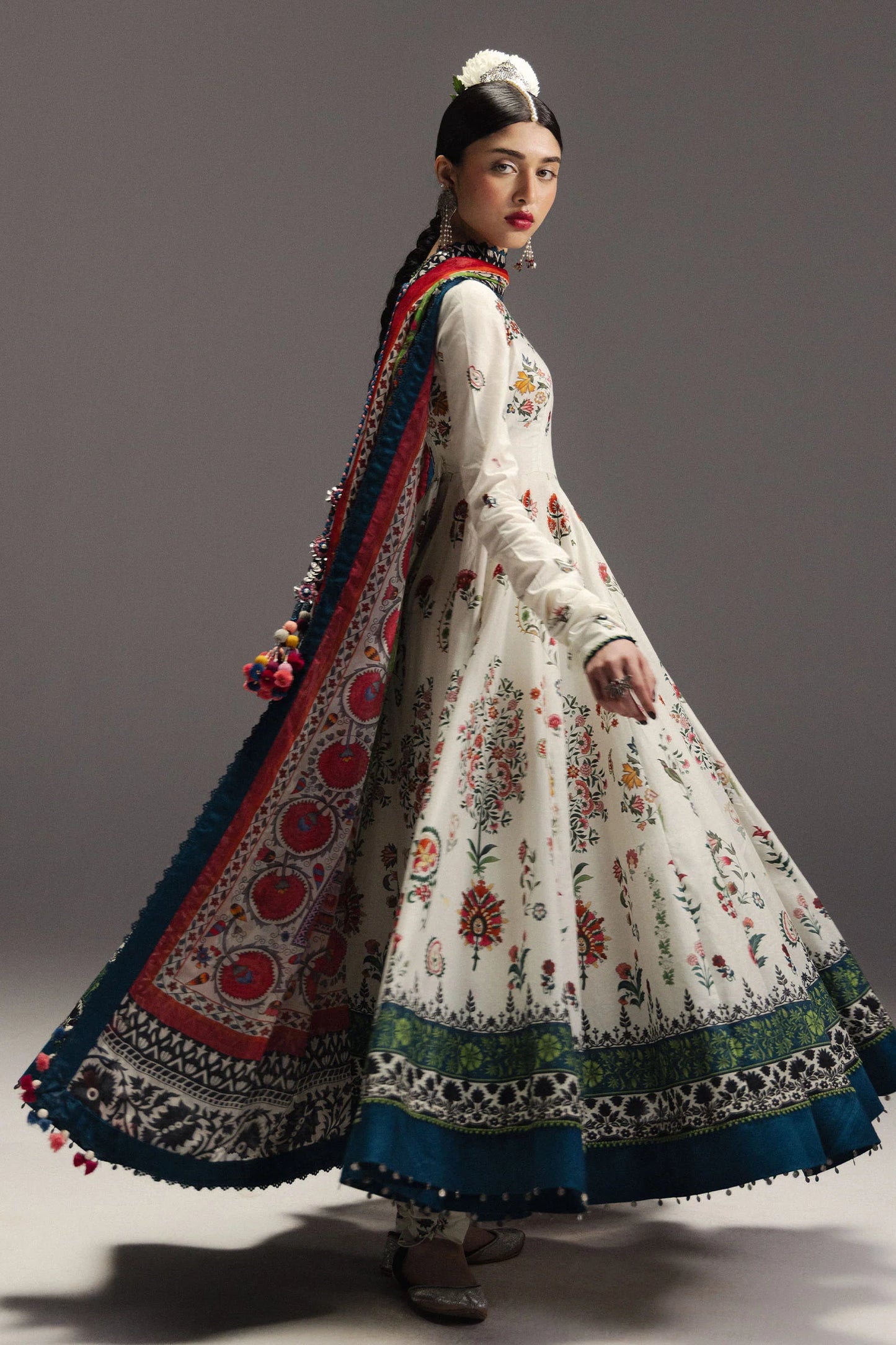 Anarkali by Zara Shahjahan Unstitched Digital Printed Pima Lawn Suit (Mehruba-D10)